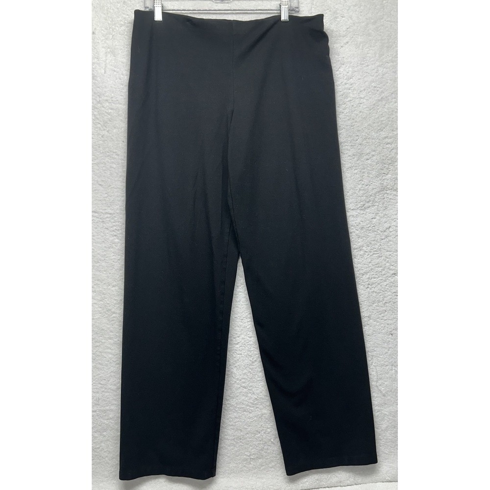 Eileen Fisher Womens Size XL? Black Viscose?  Ankle Pants (T3)